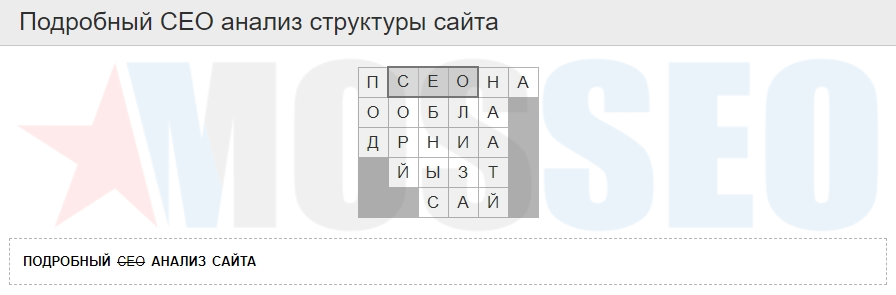 Подробный SEO (СЕО) анализ структуры сайта